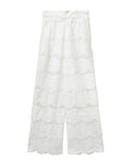Crochet wide leg pants