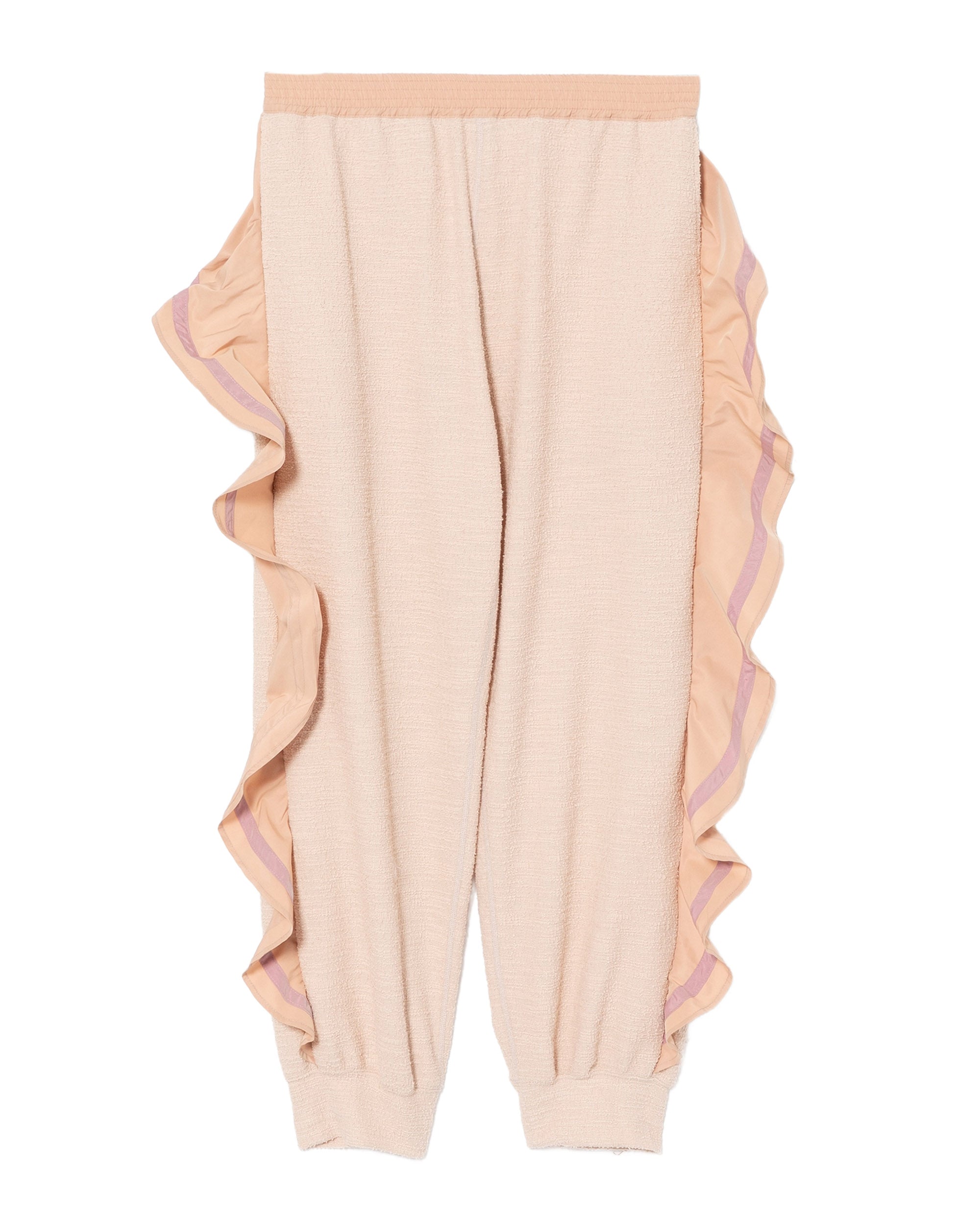Ruffled outseam pants