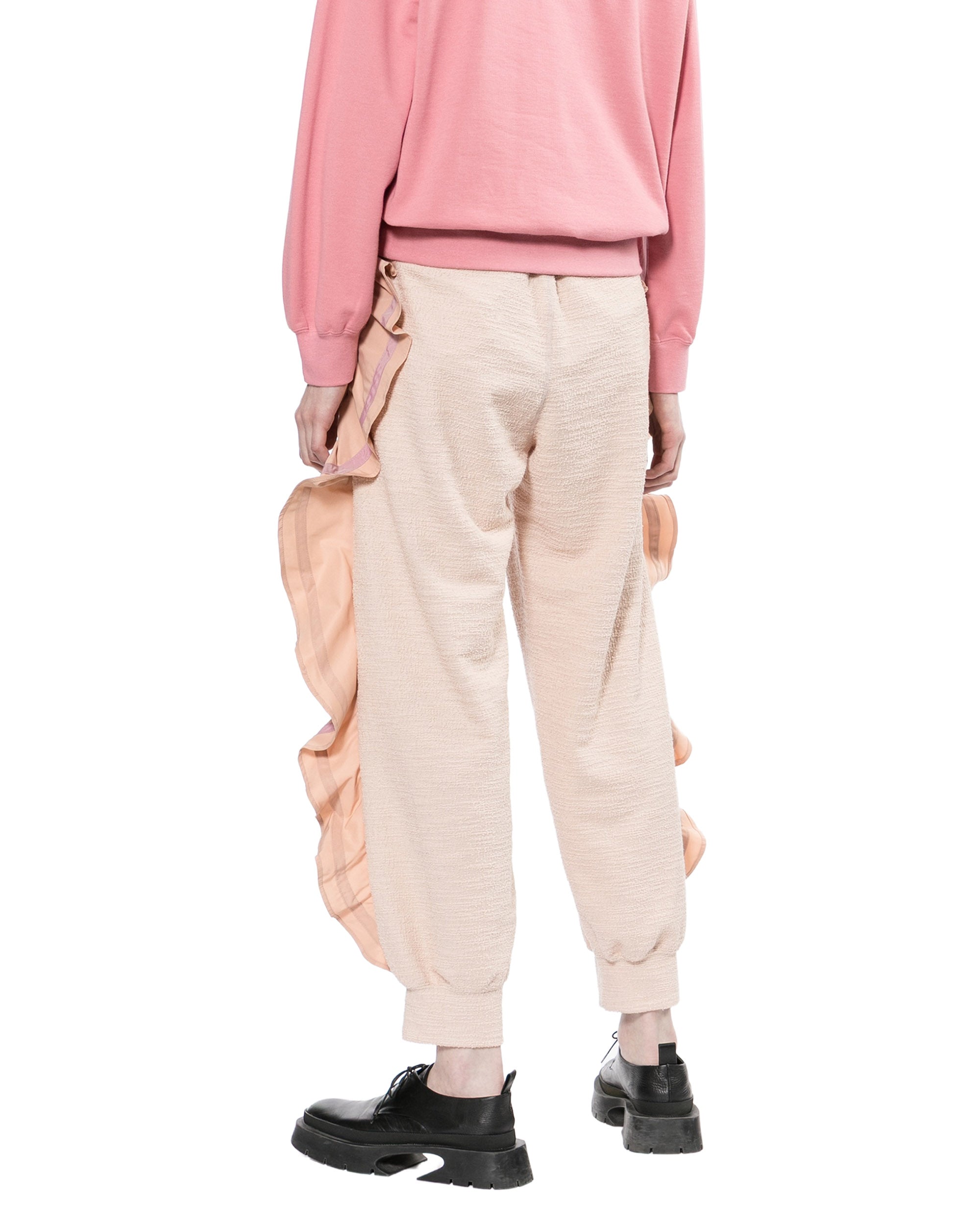 Ruffled outseam pants