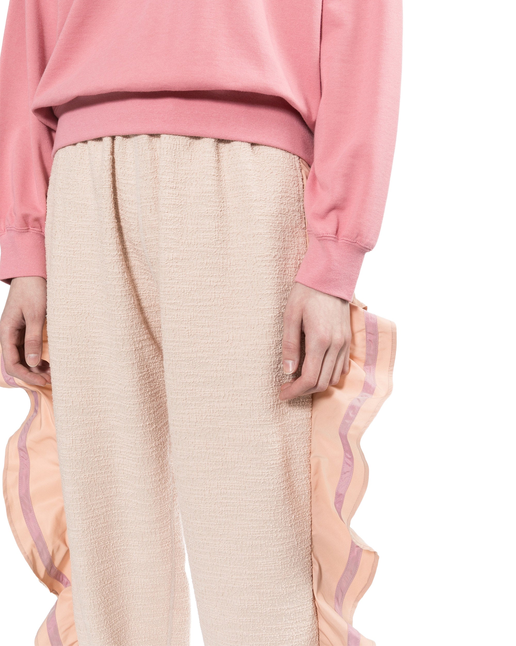 Ruffled outseam pants