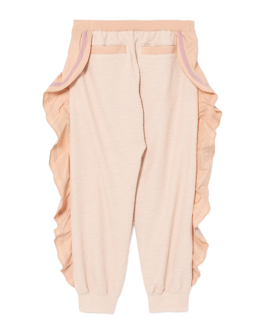 Ruffled outseam pants