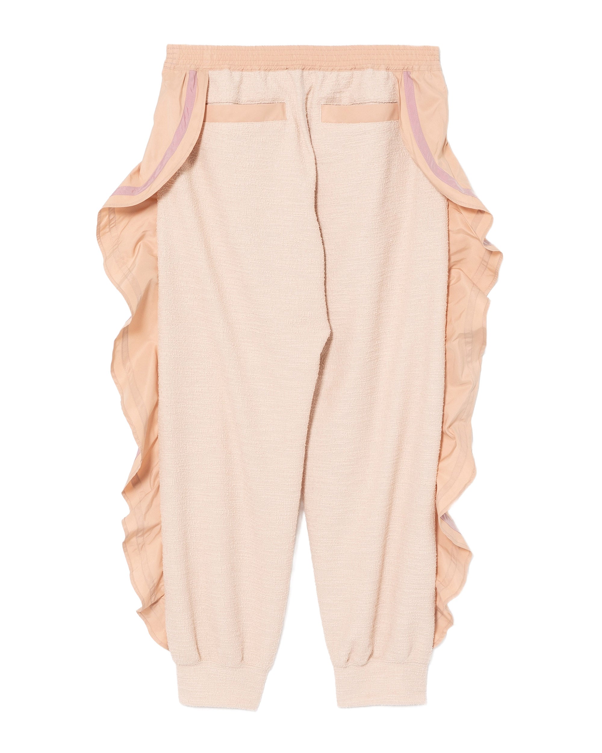 Ruffled outseam pants