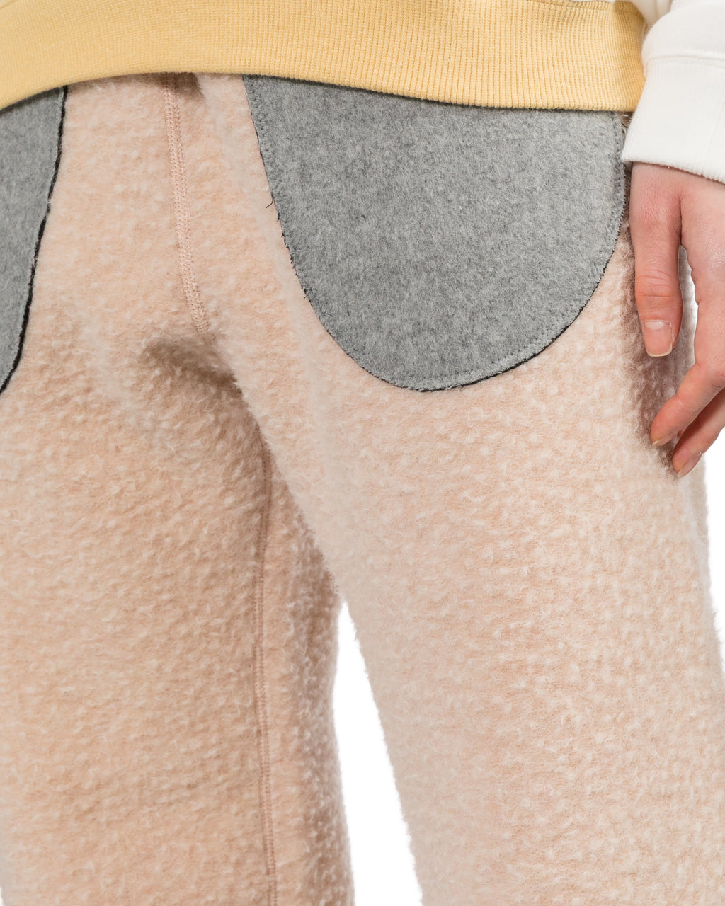 Patch accent pants