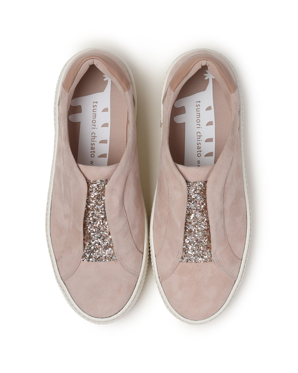 Glitter platform sneakers