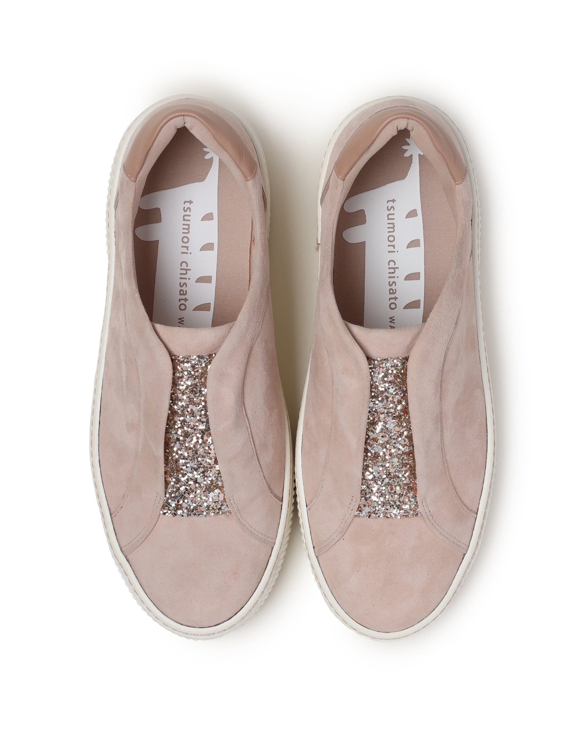 Glitter platform sneakers