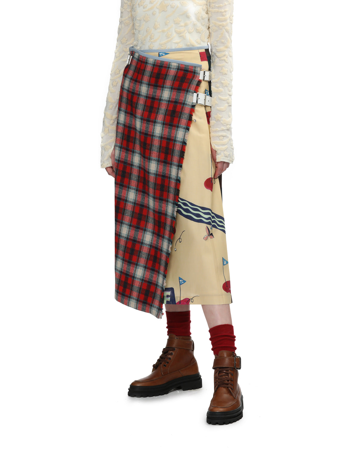 Golfer patchwork skirt