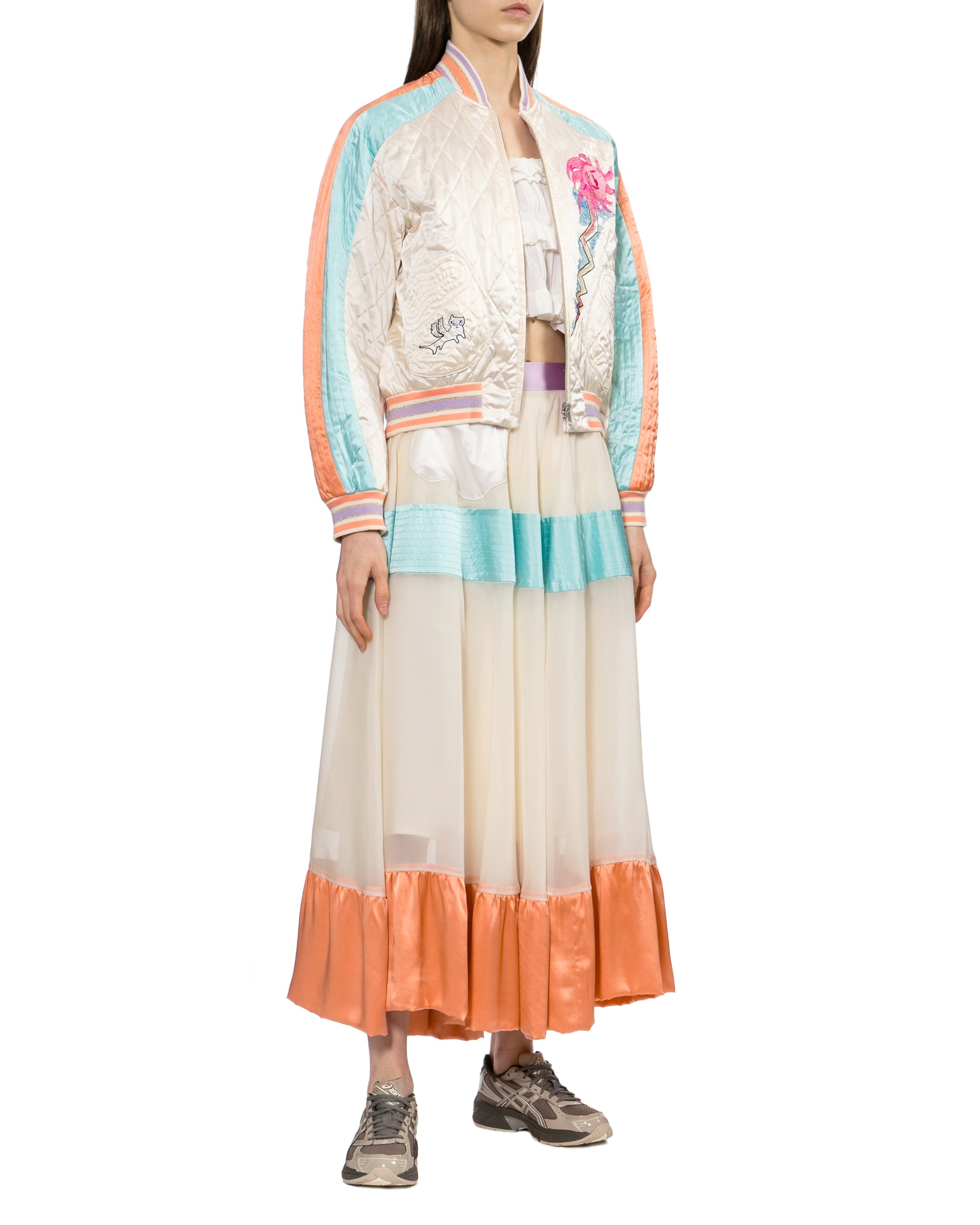 Tiered maxi skirt
