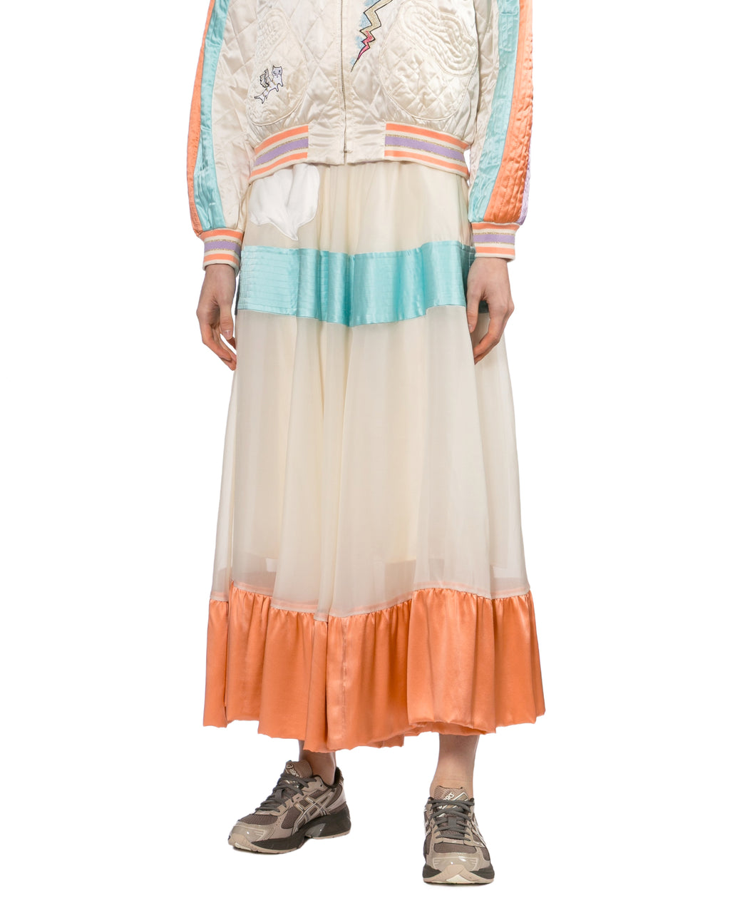 Tiered maxi skirt