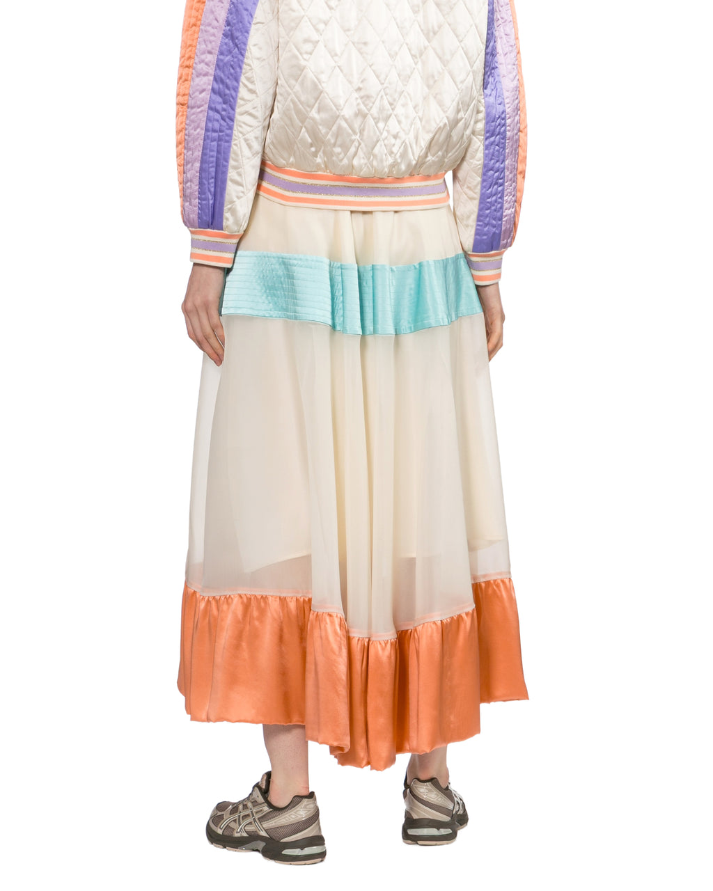 Tiered maxi skirt