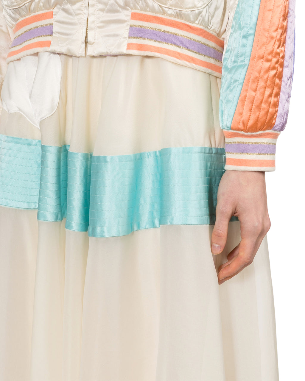Tiered maxi skirt