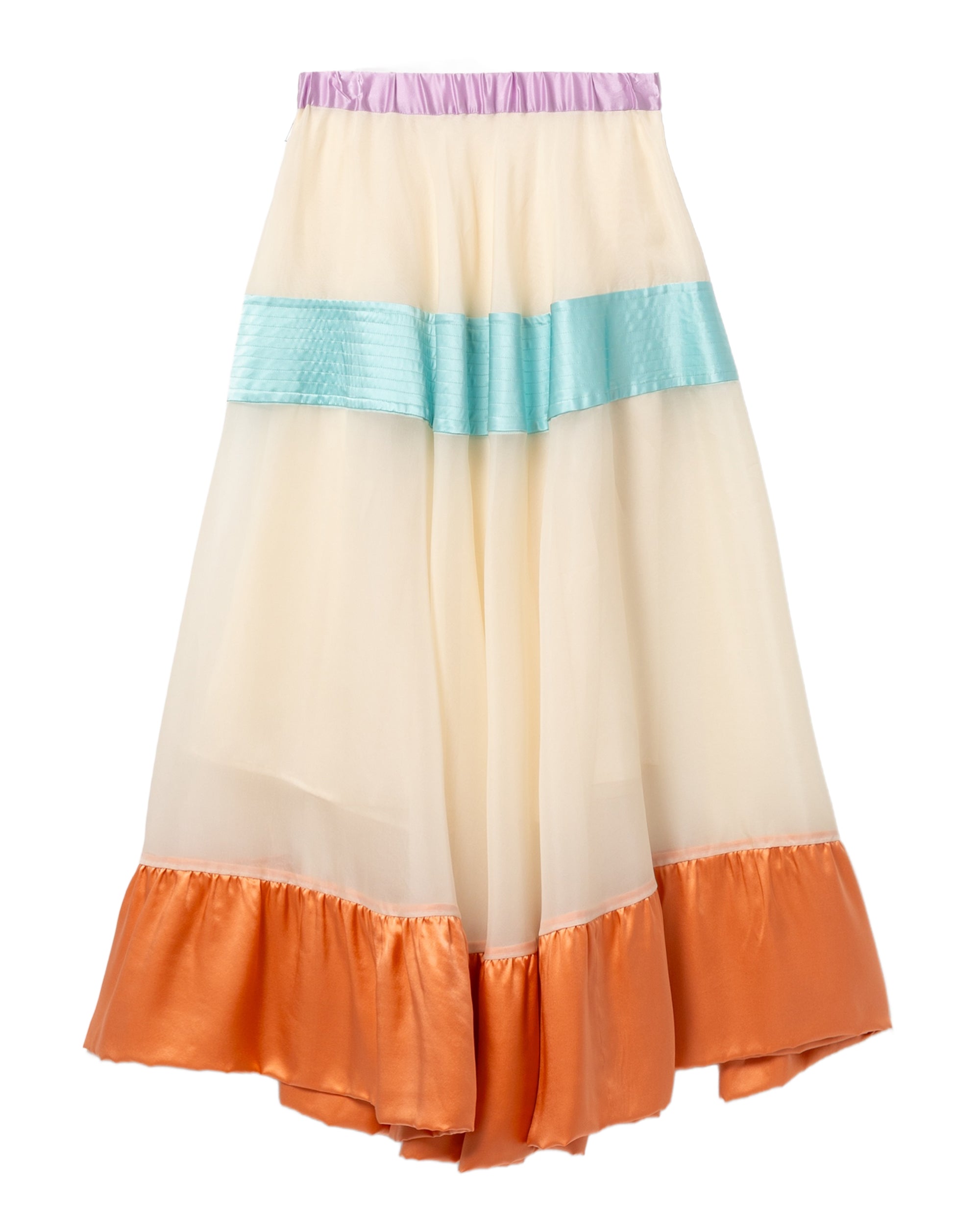 Tiered maxi skirt