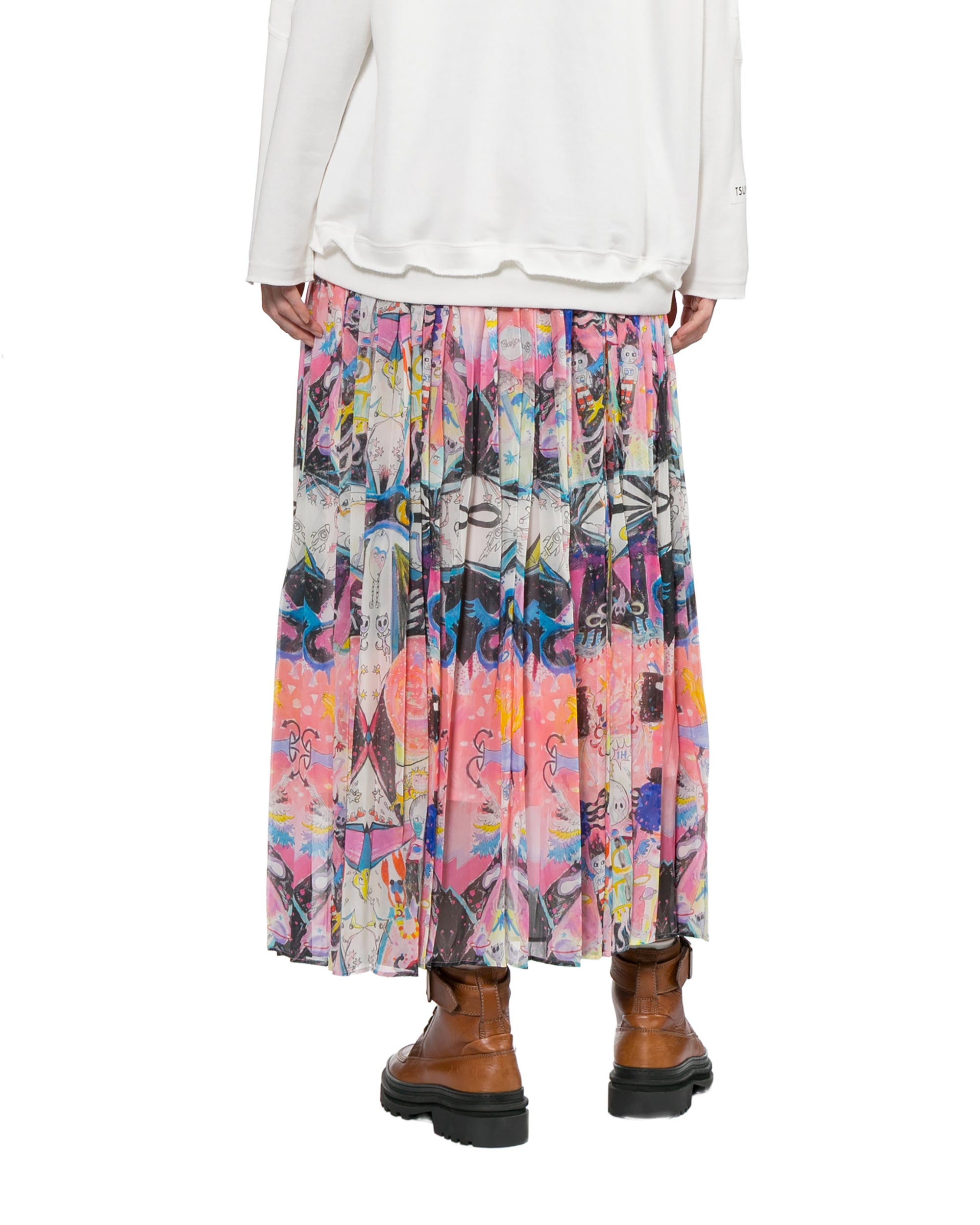 Printed maxi skirt