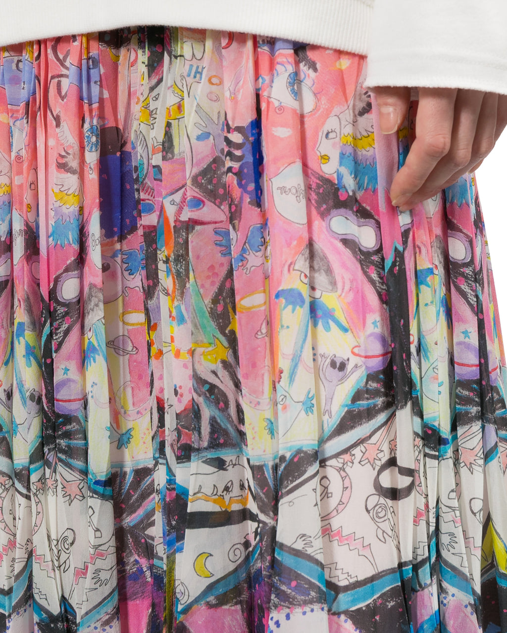 Printed maxi skirt