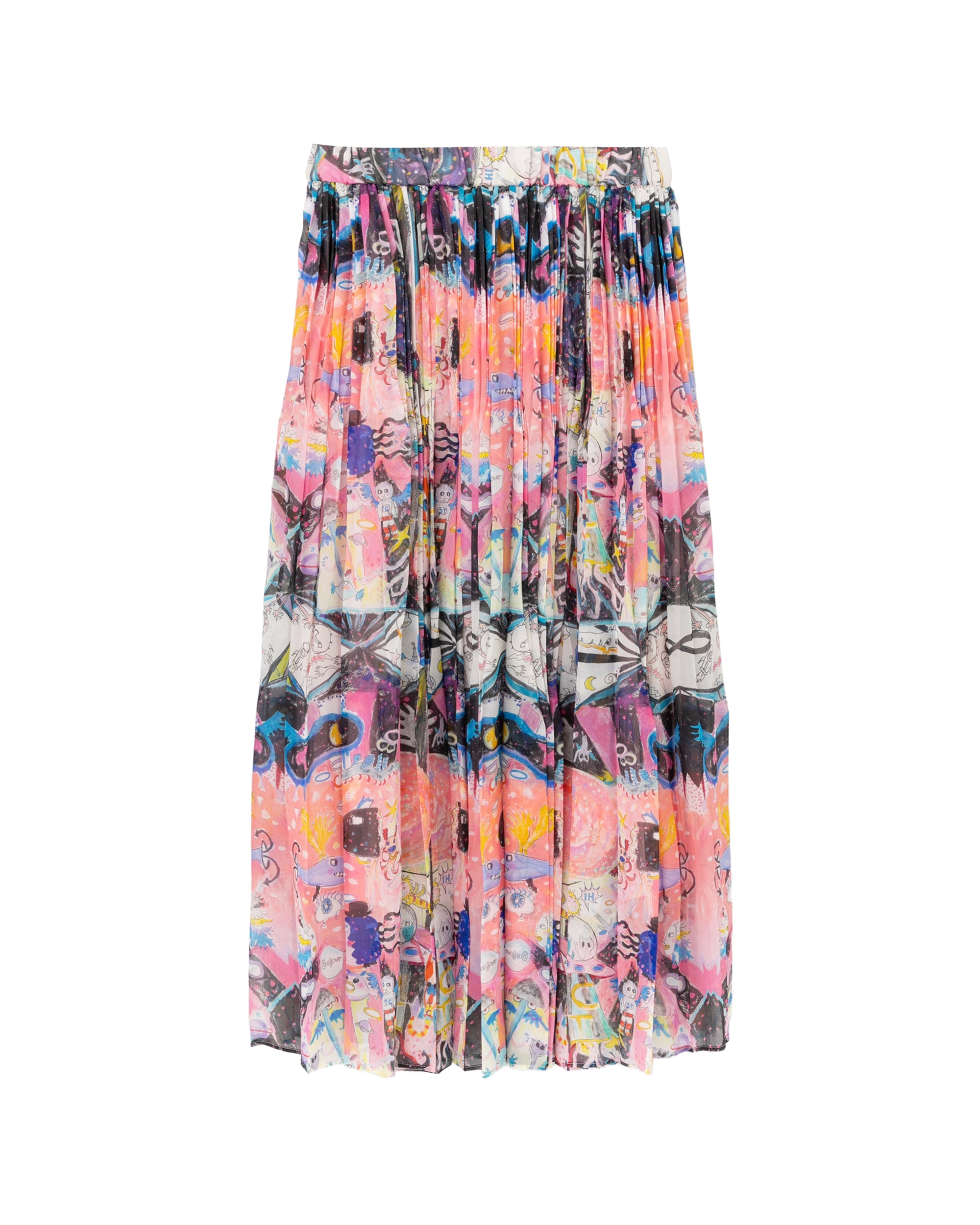 Printed maxi skirt