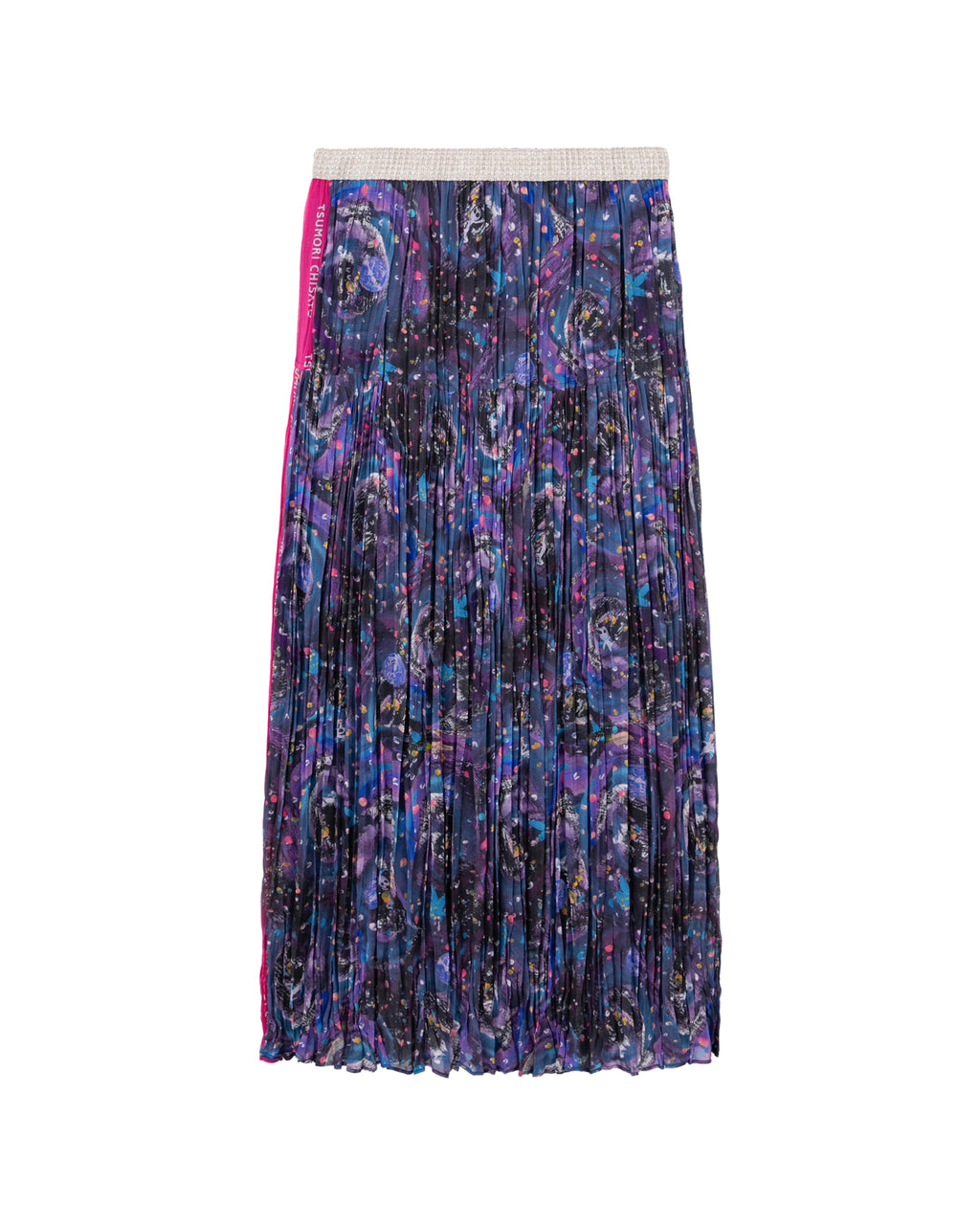 Pleated maxi skirt