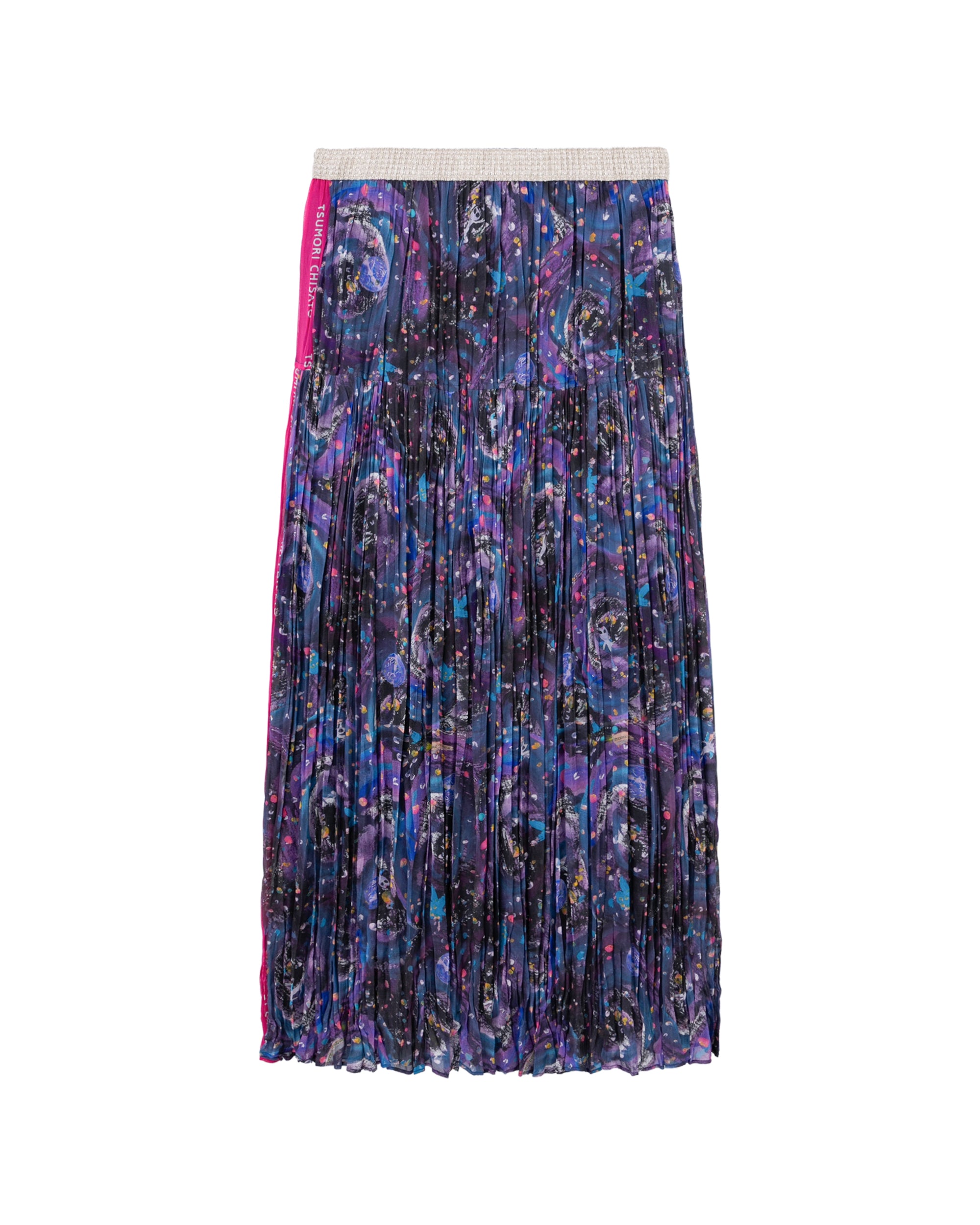 Pleated maxi skirt