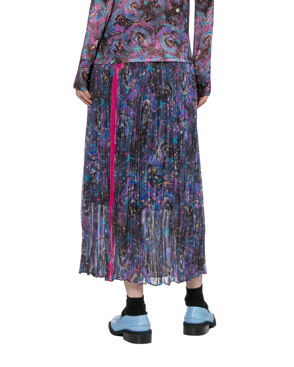 Pleated maxi skirt