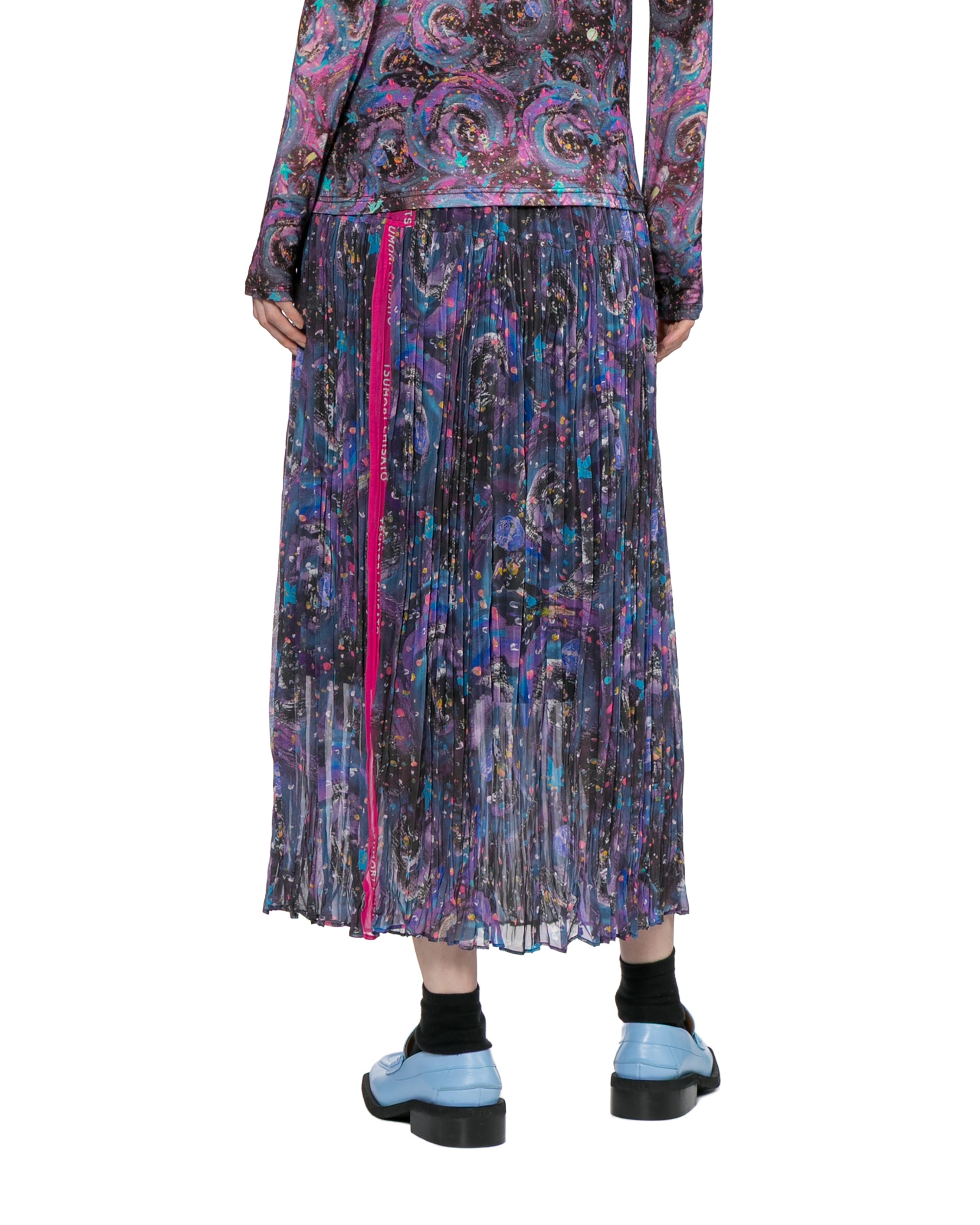 Pleated maxi skirt