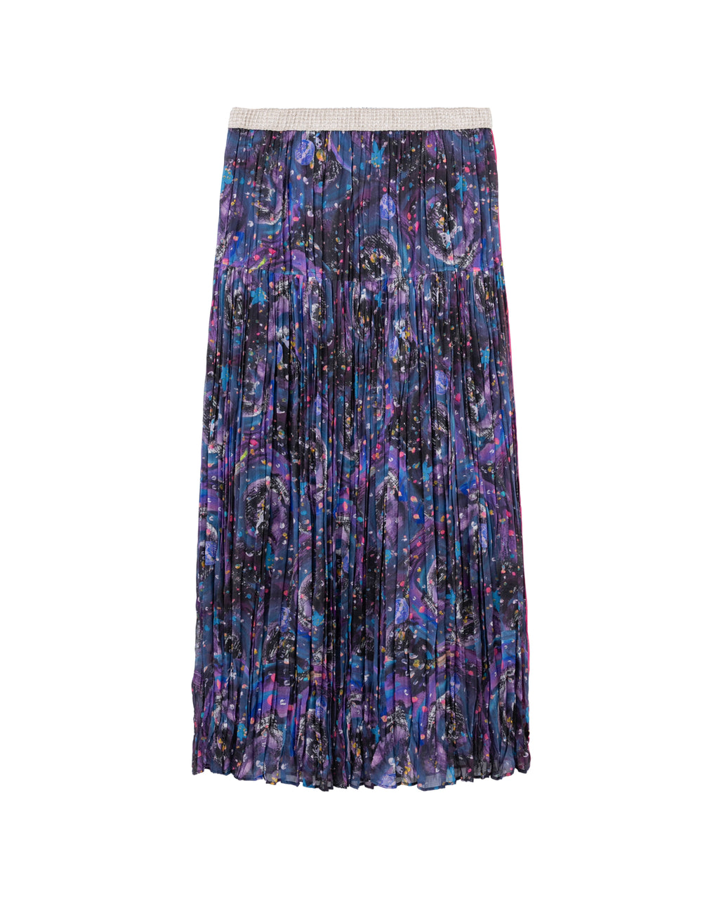 Pleated maxi skirt