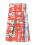 Printed midi skirt