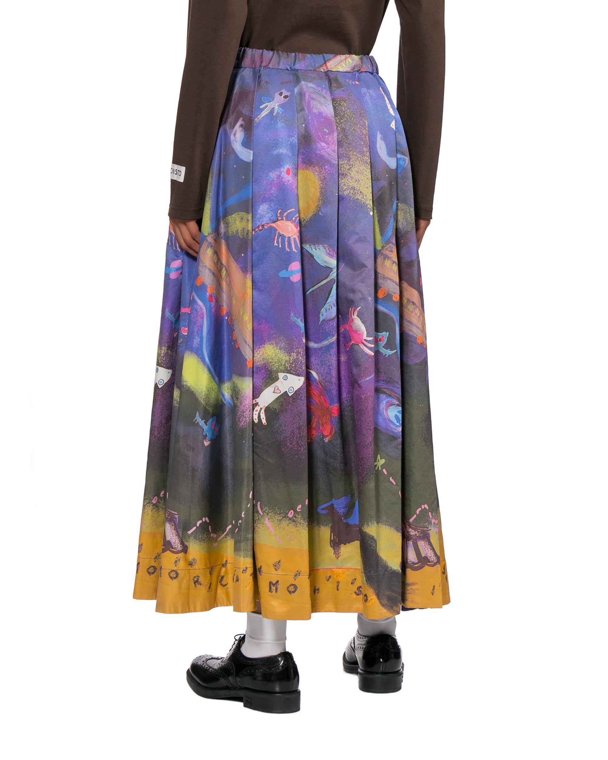 Printed maxi skirt