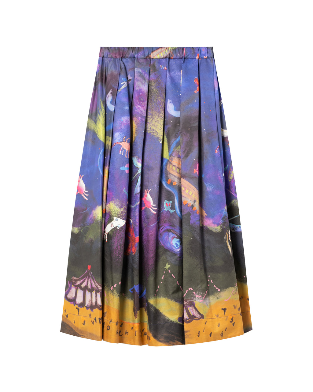Printed maxi skirt