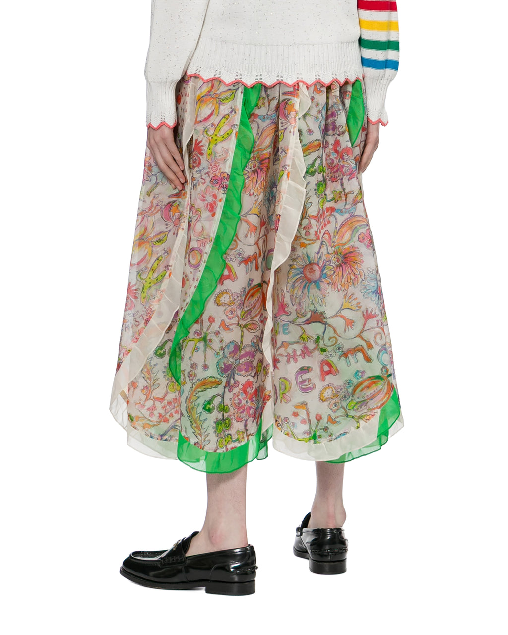 Floral midi skirt
