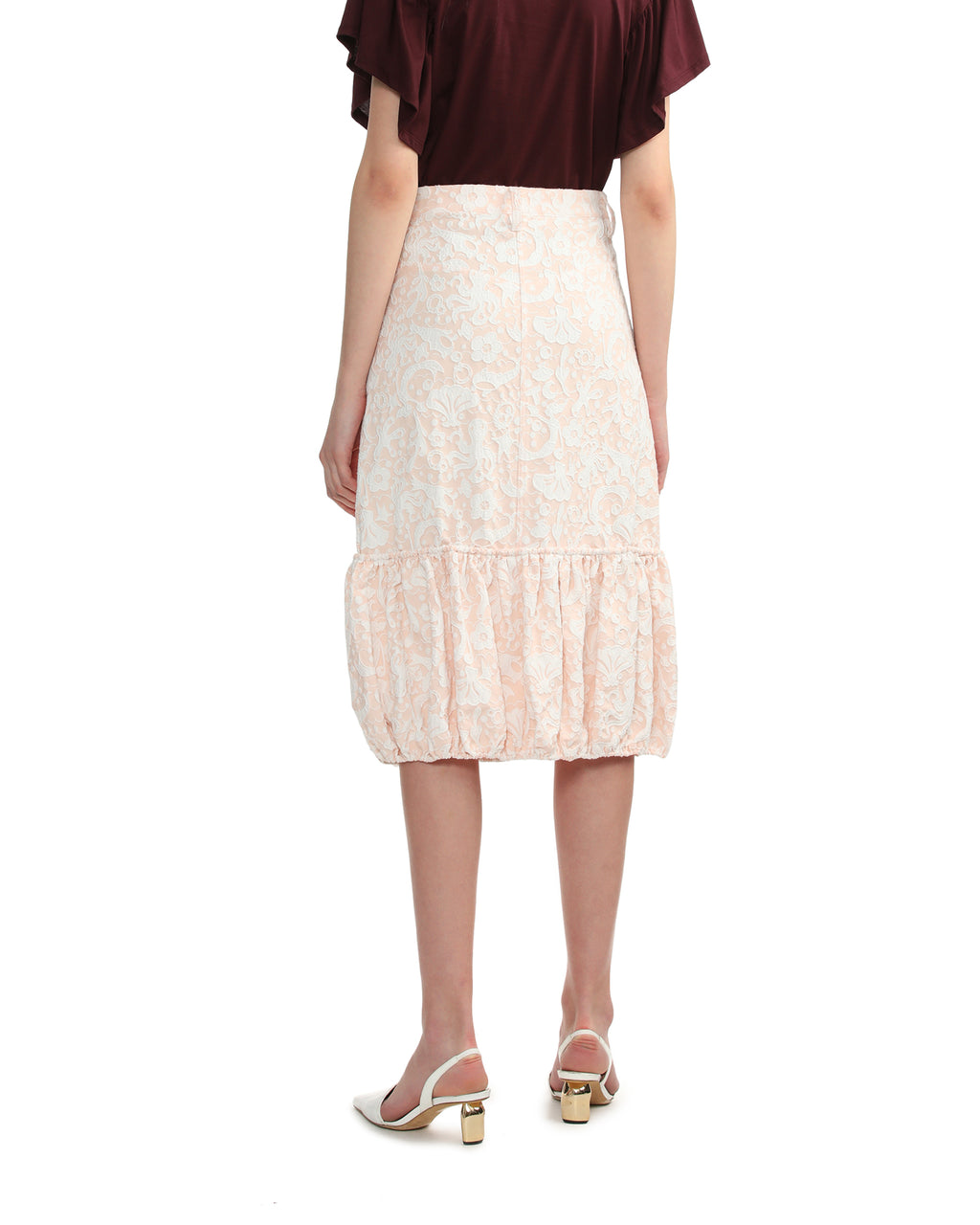 Embossed skirt