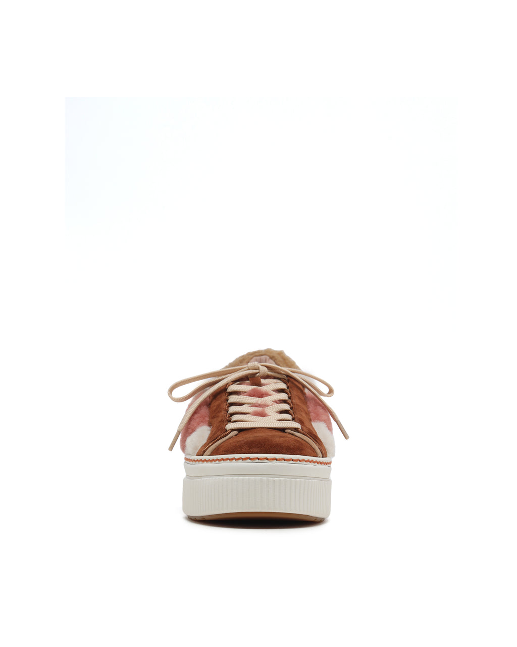 Panelled platform sneakers