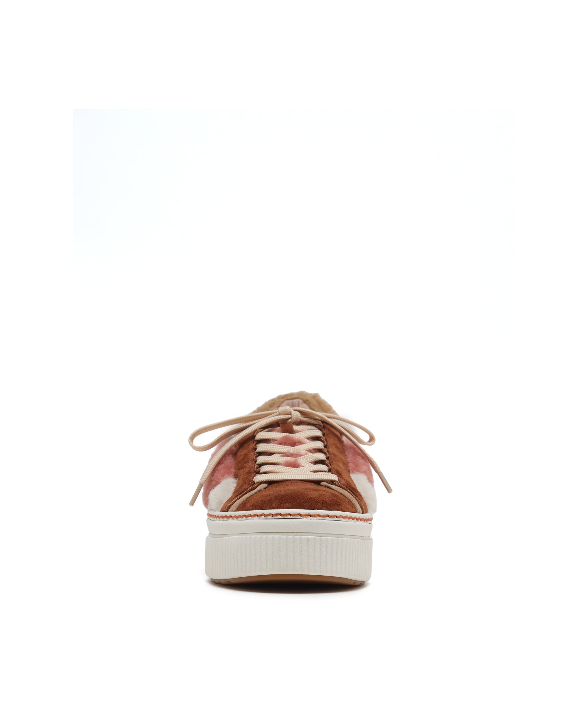 Panelled platform sneakers