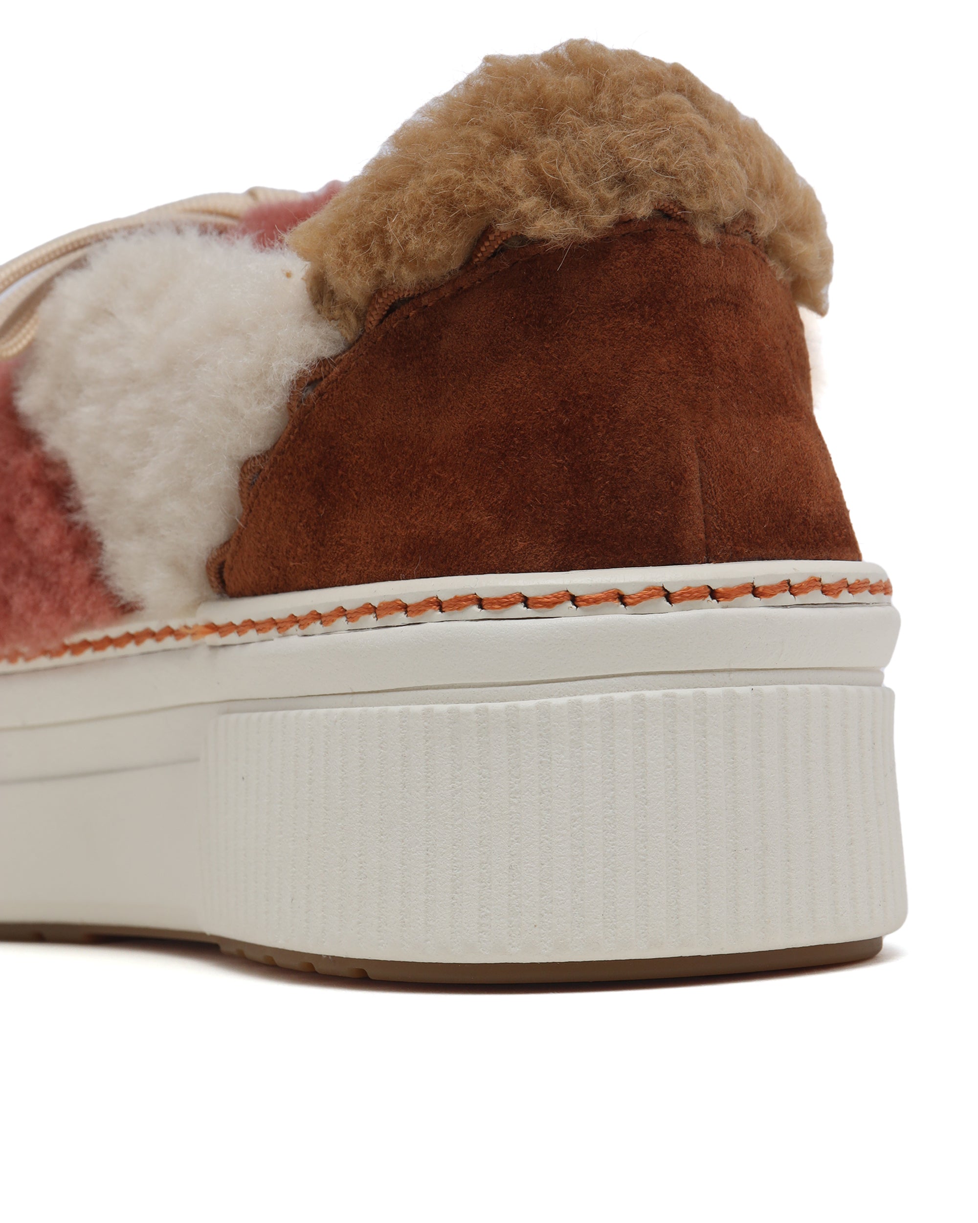Panelled platform sneakers