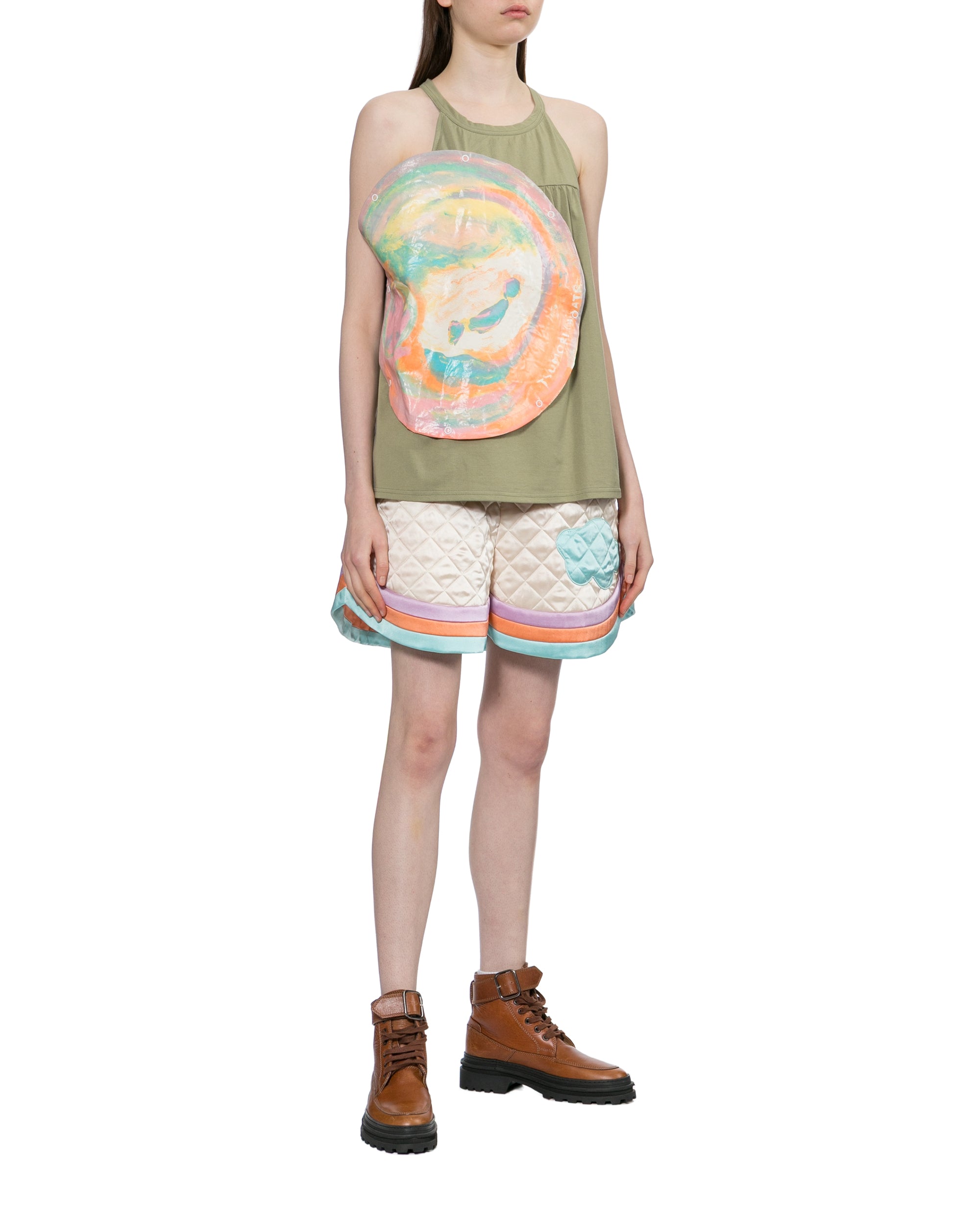 Quilted shorts