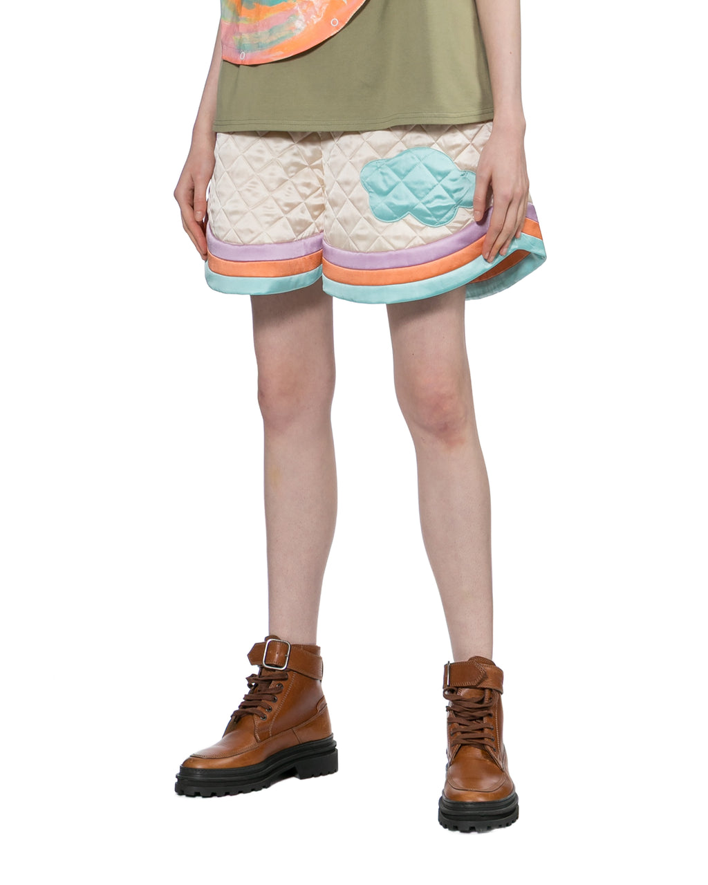 Quilted shorts