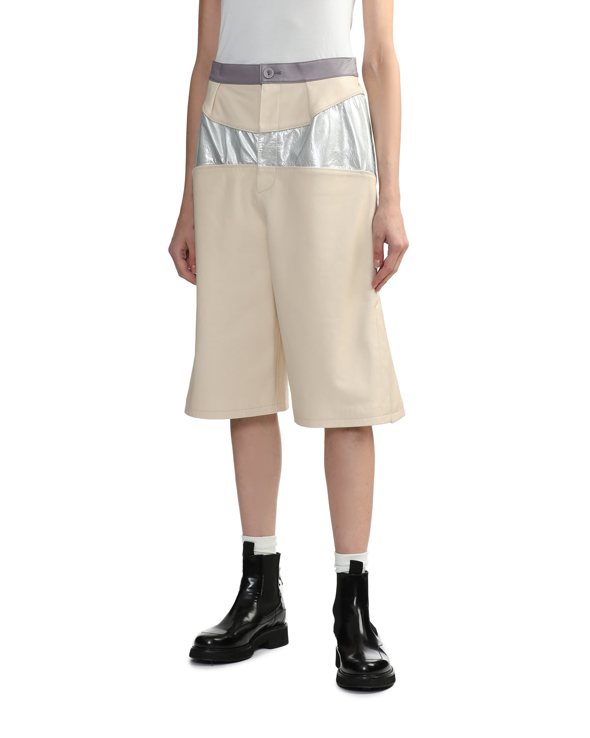 Contrasting panels shorts