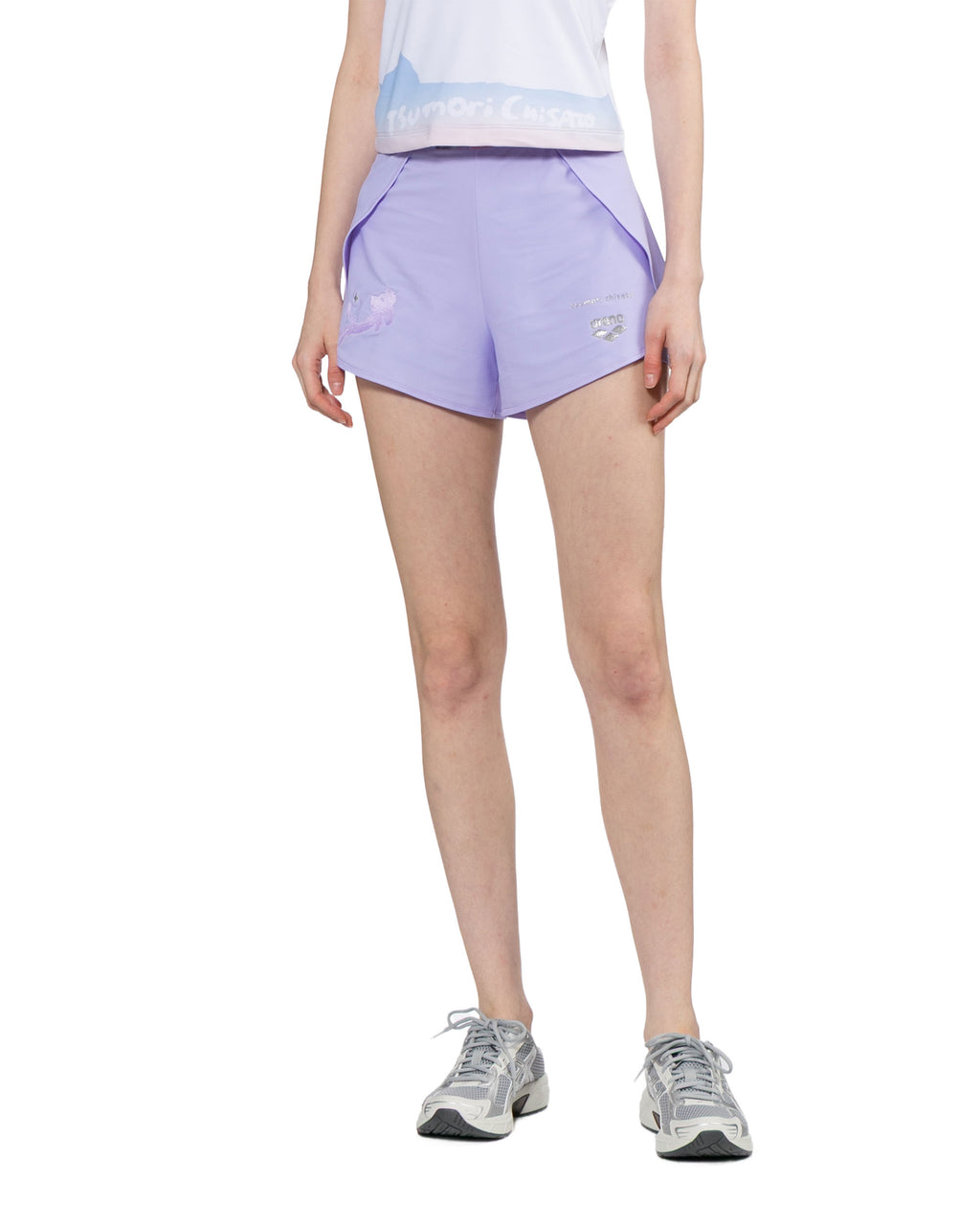 X arena embroidered shorts