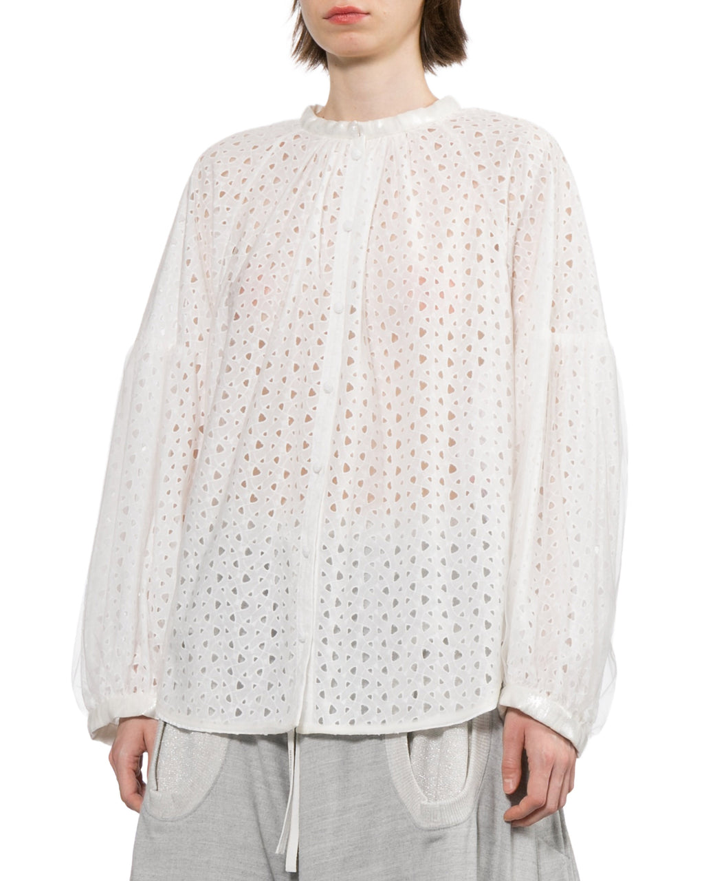 Eyelet blouse