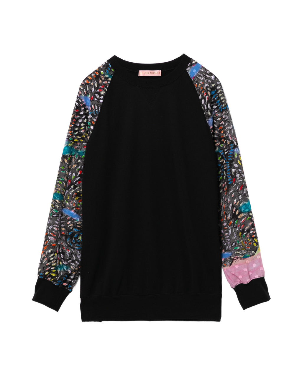 Printed sleeves sweatshirt