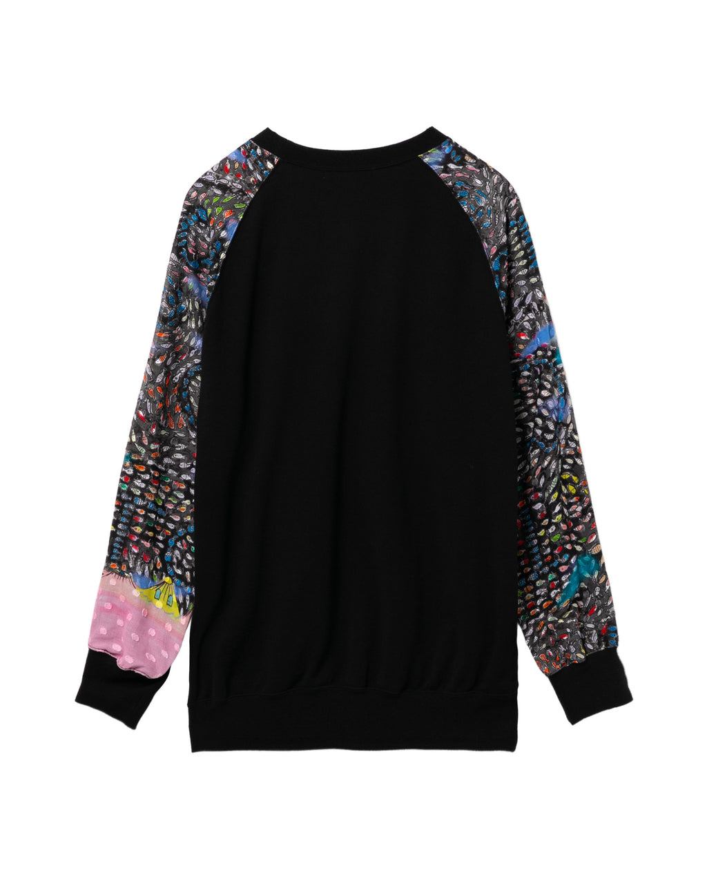 Printed sleeves sweatshirt