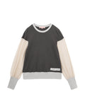 Panelled sweater