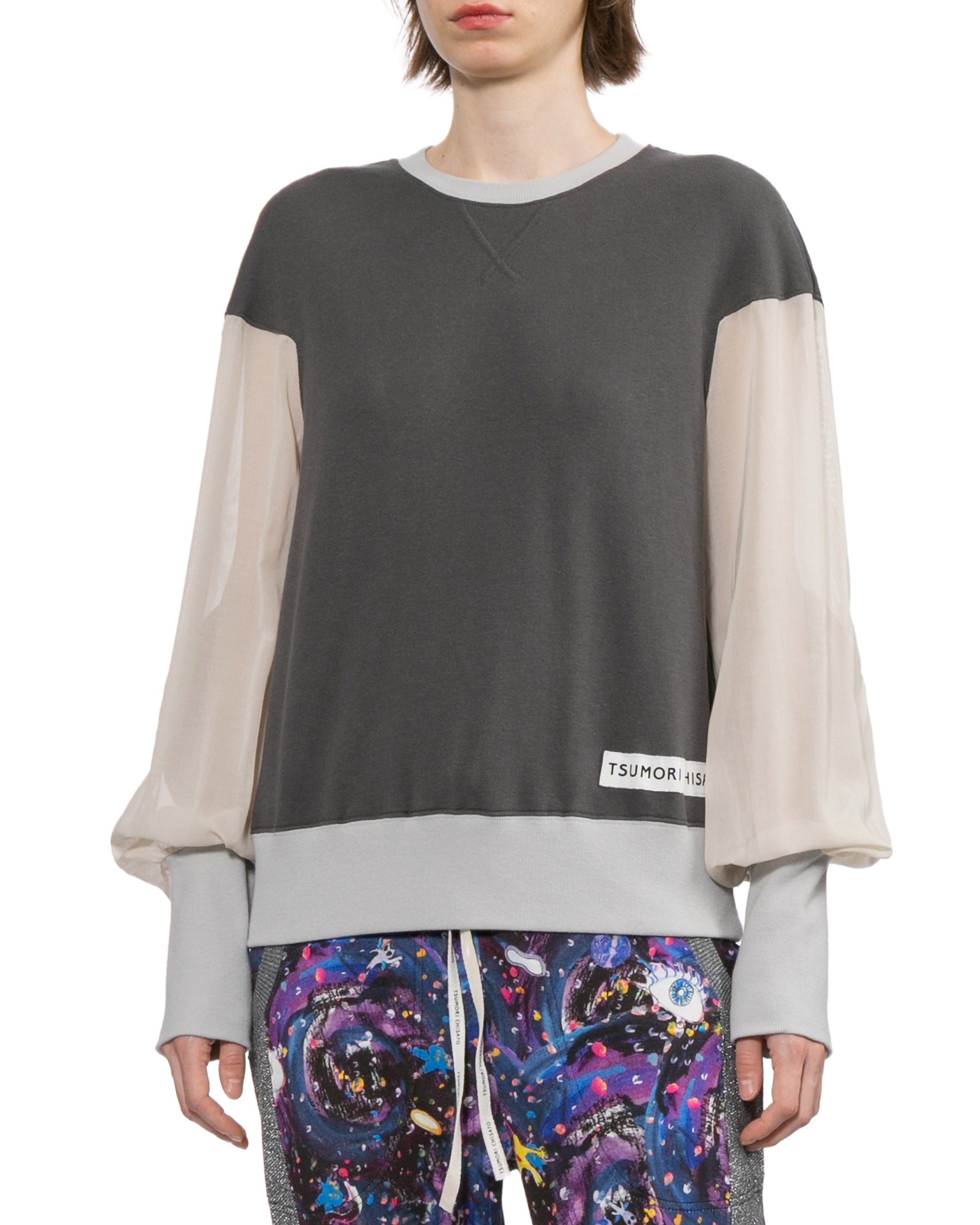 Panelled sweater