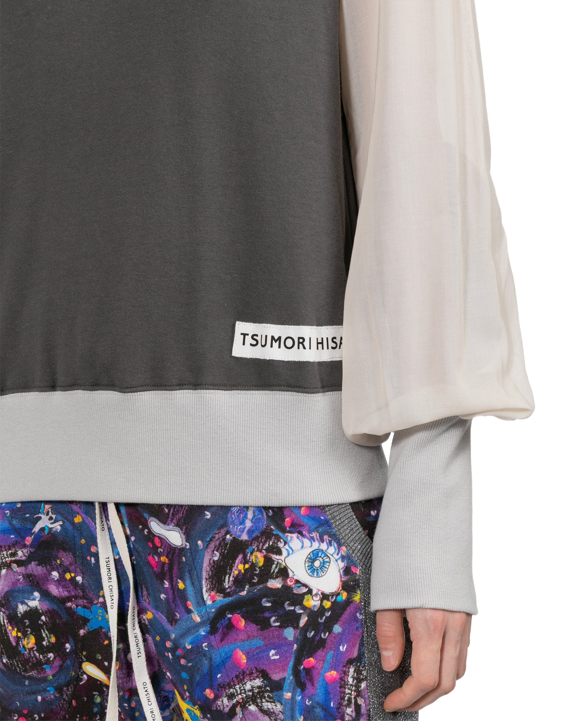Panelled sweater