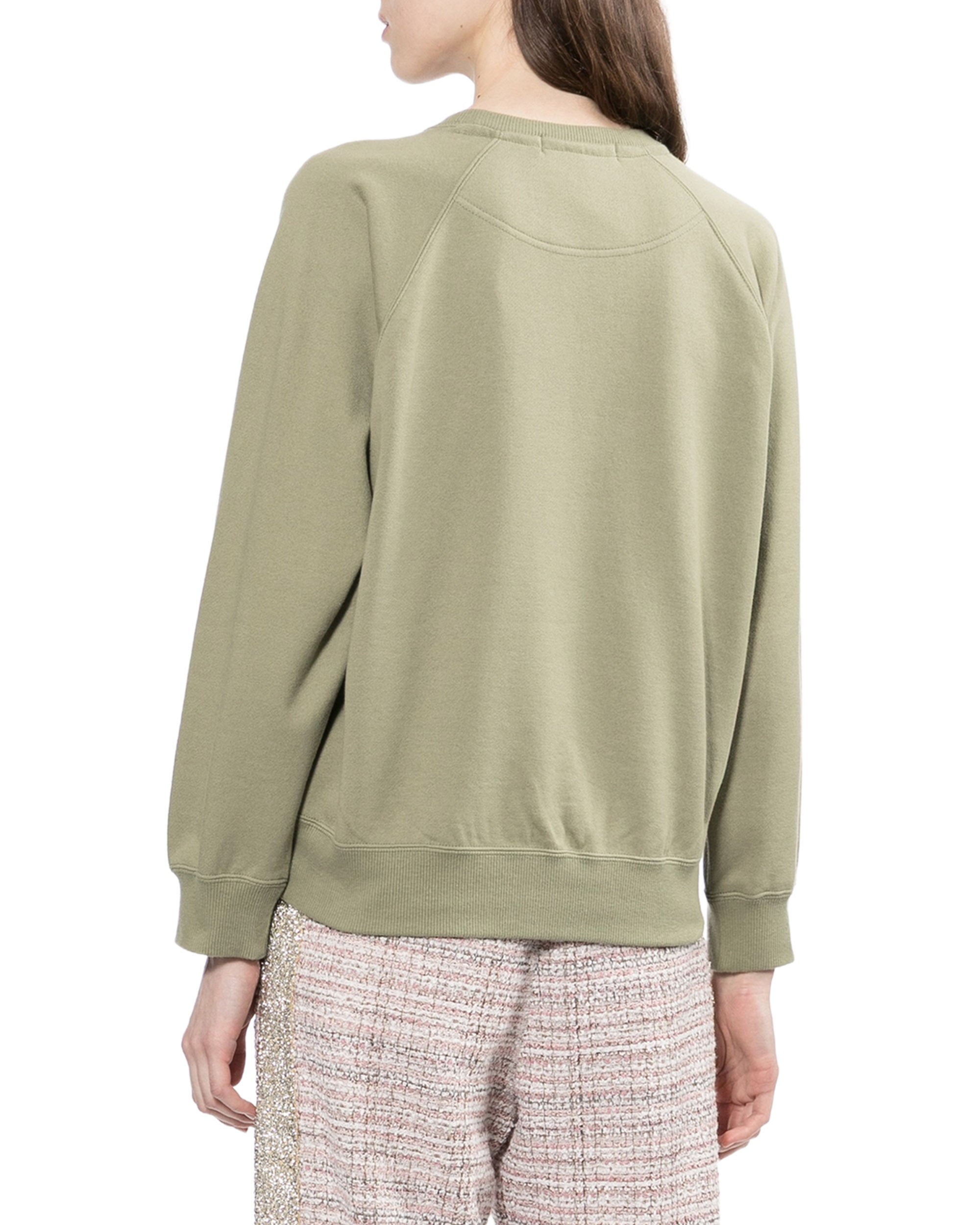 Buttoned graphic sweatshirt
