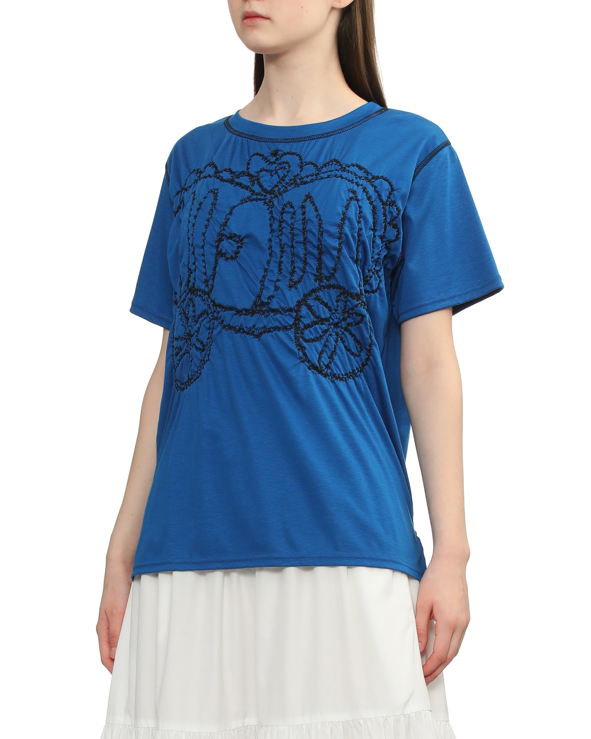 Embroidered short sleeve tee
