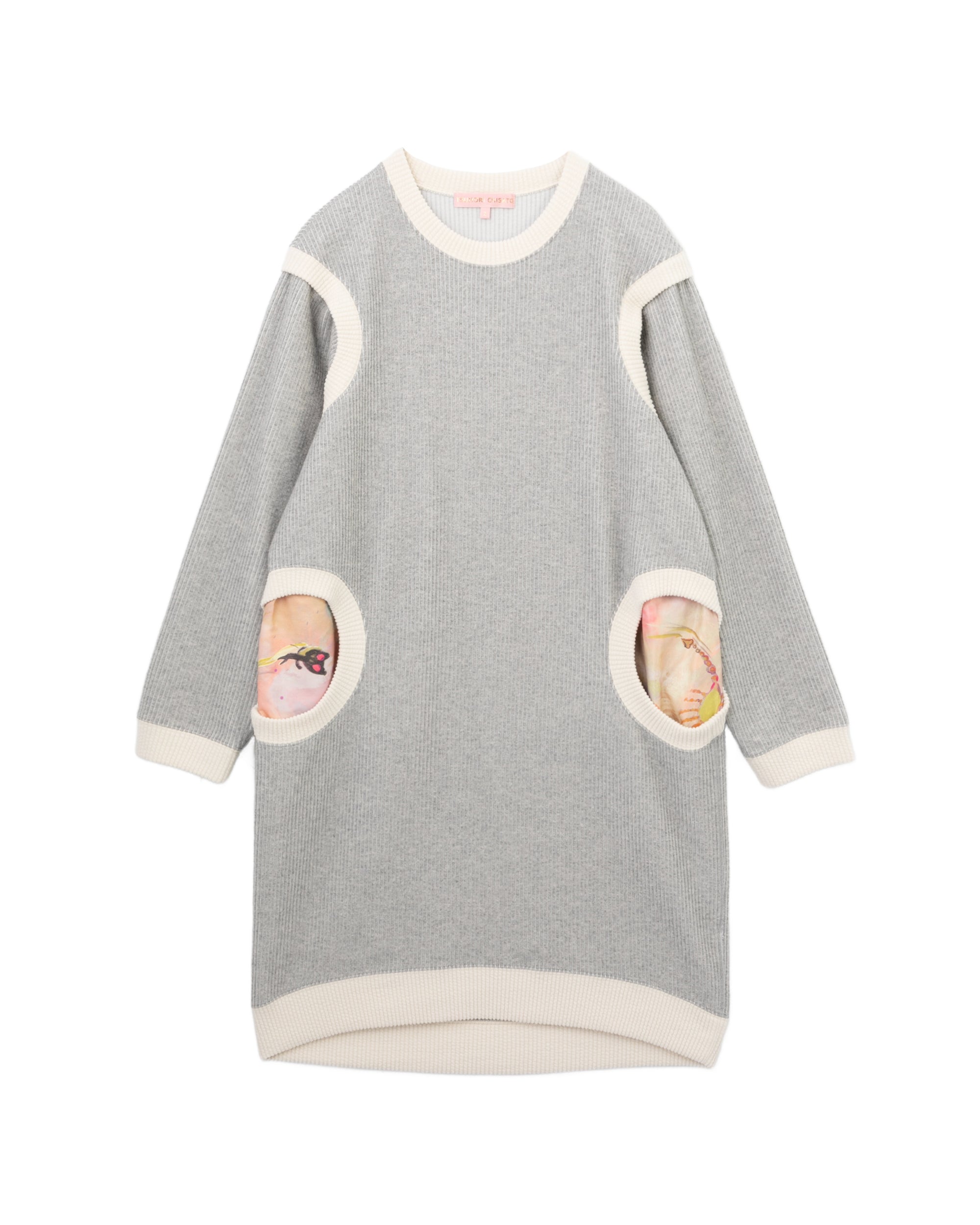 Layered sweater dress