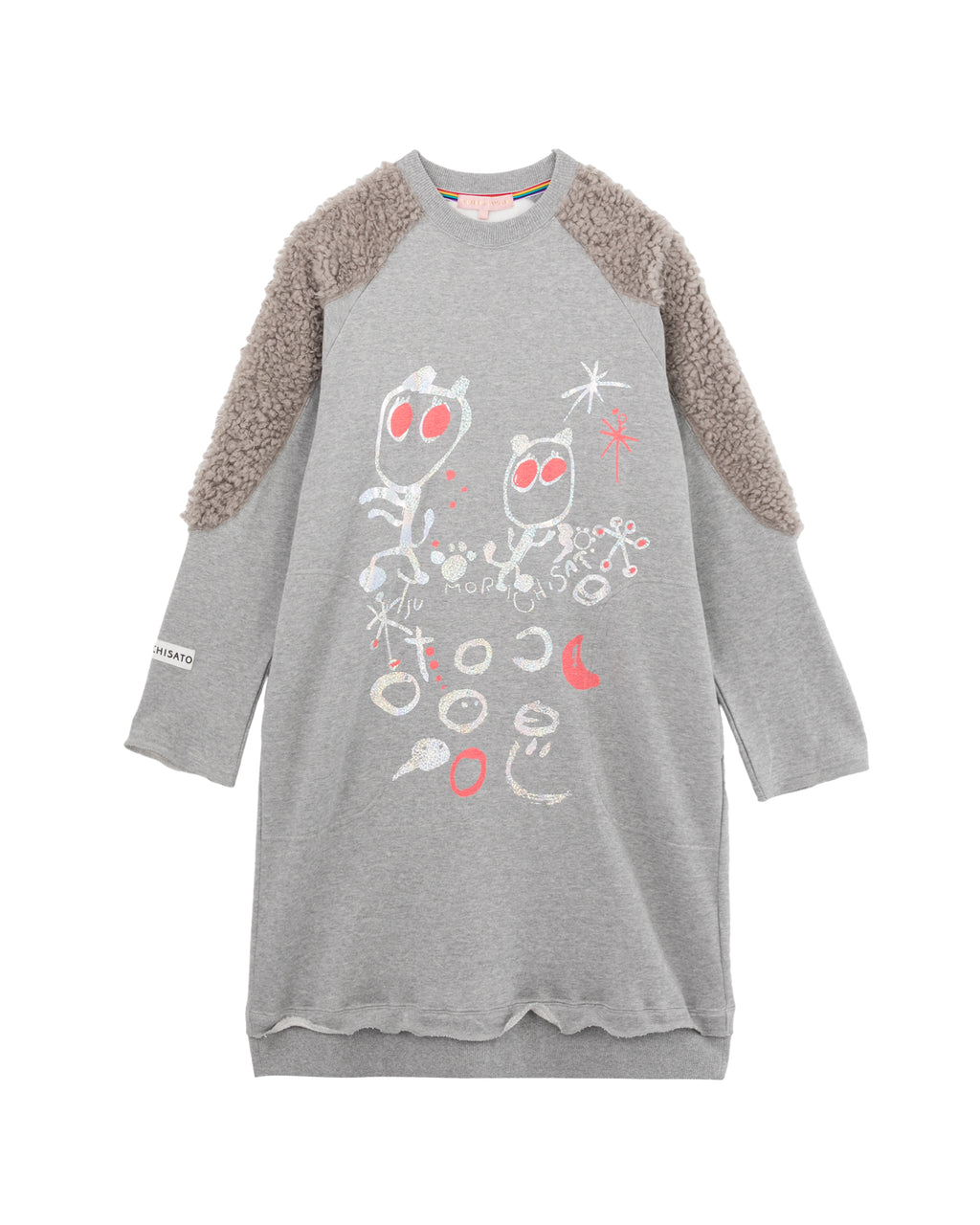 Graphic knit dress