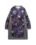 Graphic sweater dress