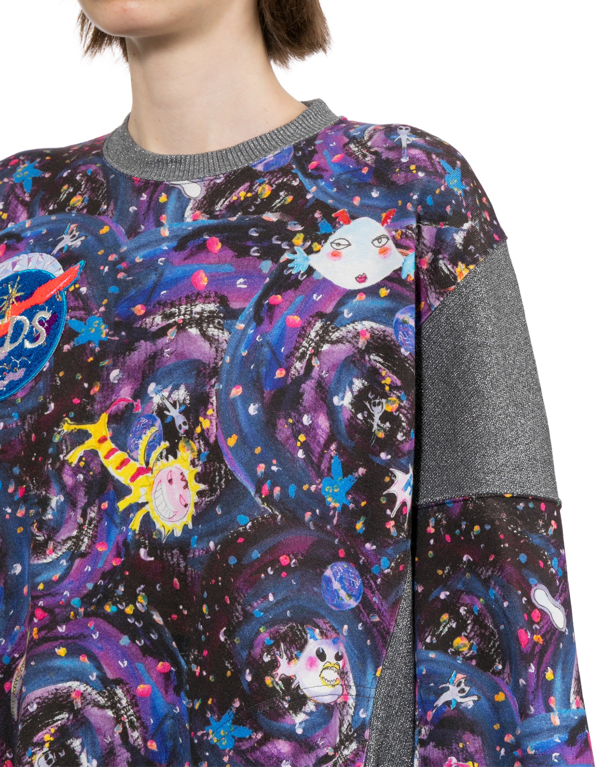 Graphic sweater dress