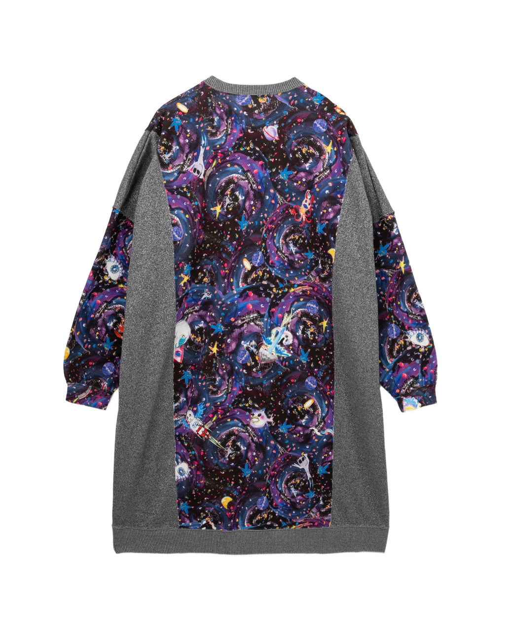 Graphic sweater dress