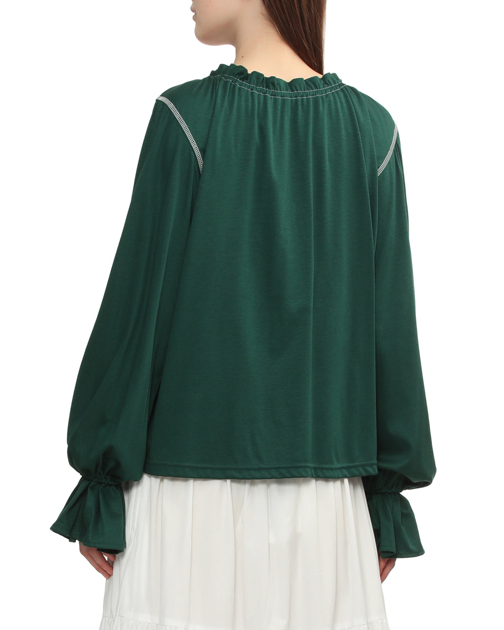 Embroidered long sleeve top