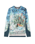 Graphic long sleeve top
